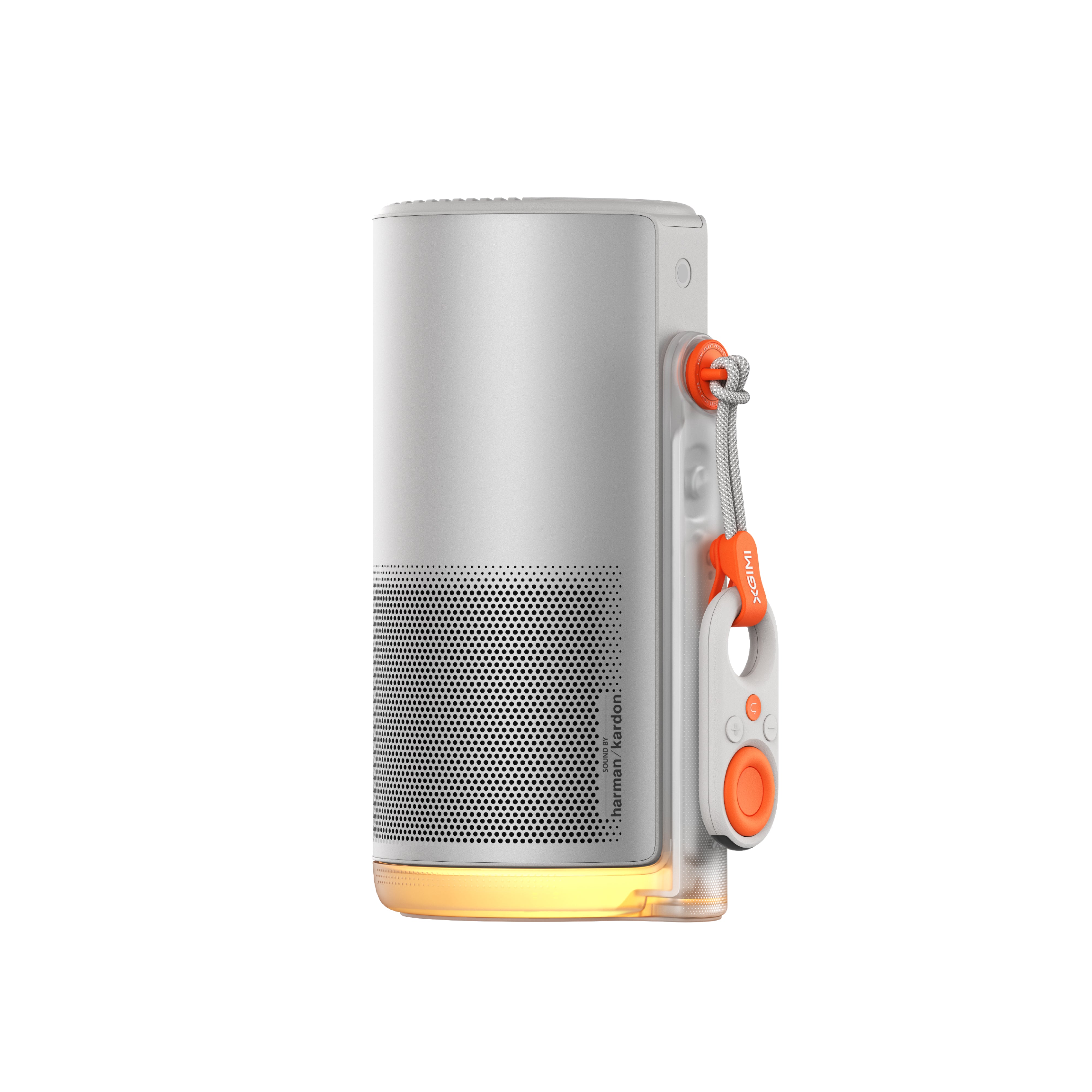 XGIMI MoGo 4 portable projector with battery: Smart 1080p HD solution with 450 ISO Lumens, built-in speakers, and Google TV streaming system with Netflix.