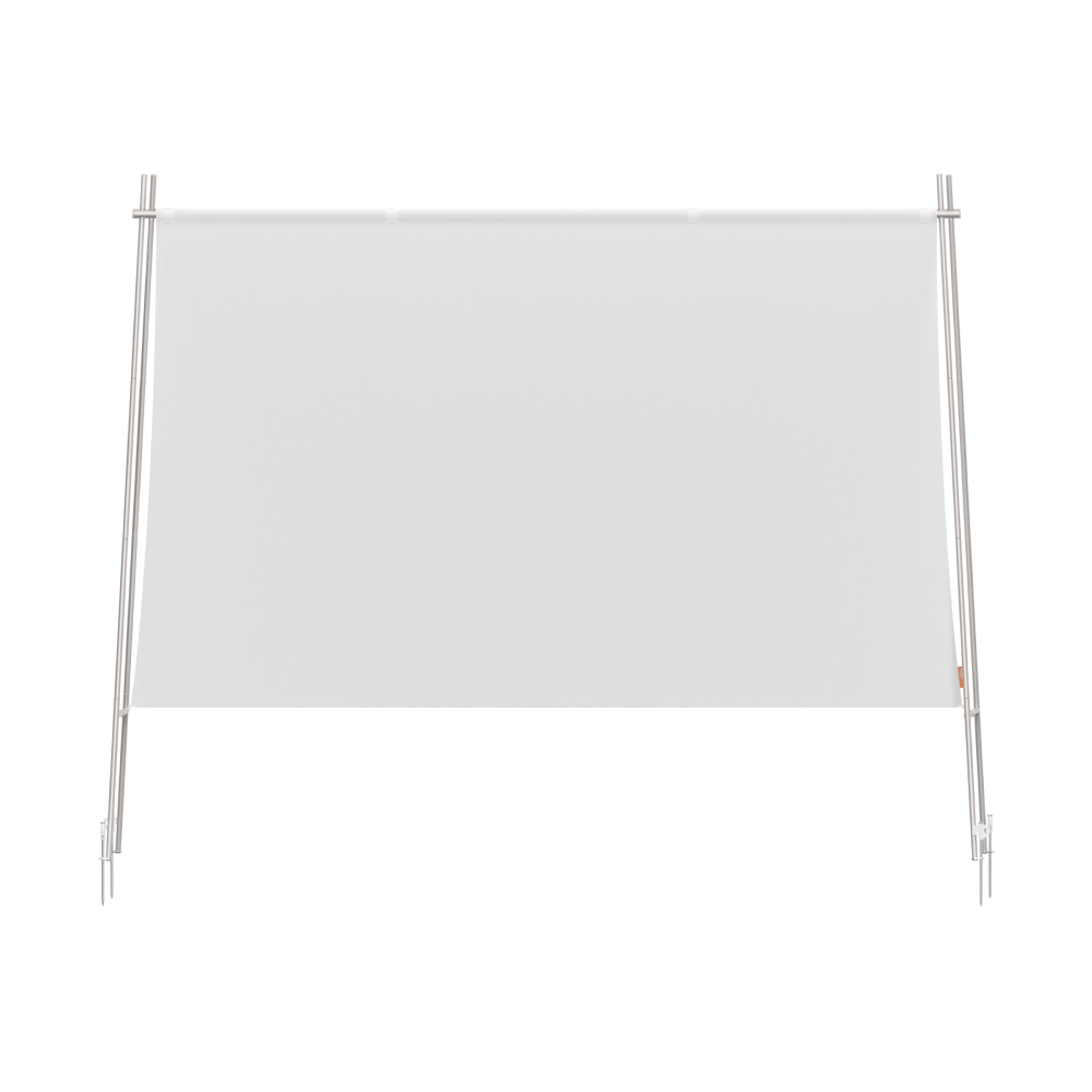 XGIMI 70-inch portable outdoor projection screen with white wrinkle-free fabric and durable aluminum alloy A-frame.