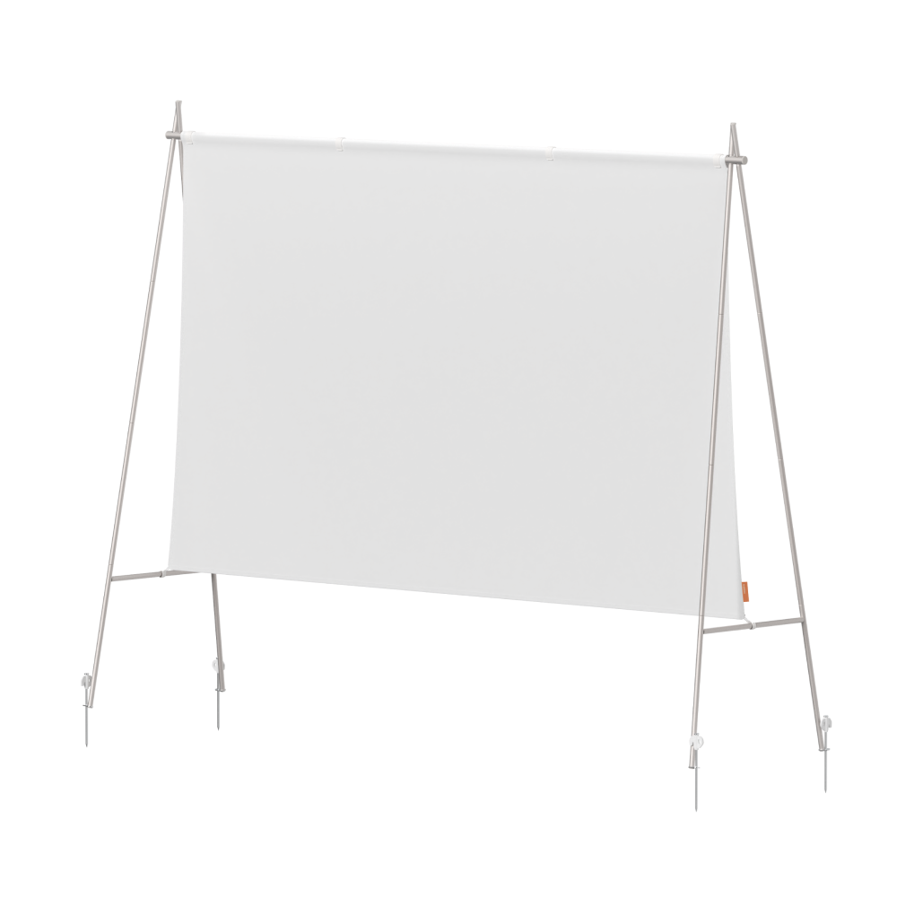 XGIMI 70-inch portable outdoor projection screen with lightweight aluminum A-frame, perfect for easy setup and transport.