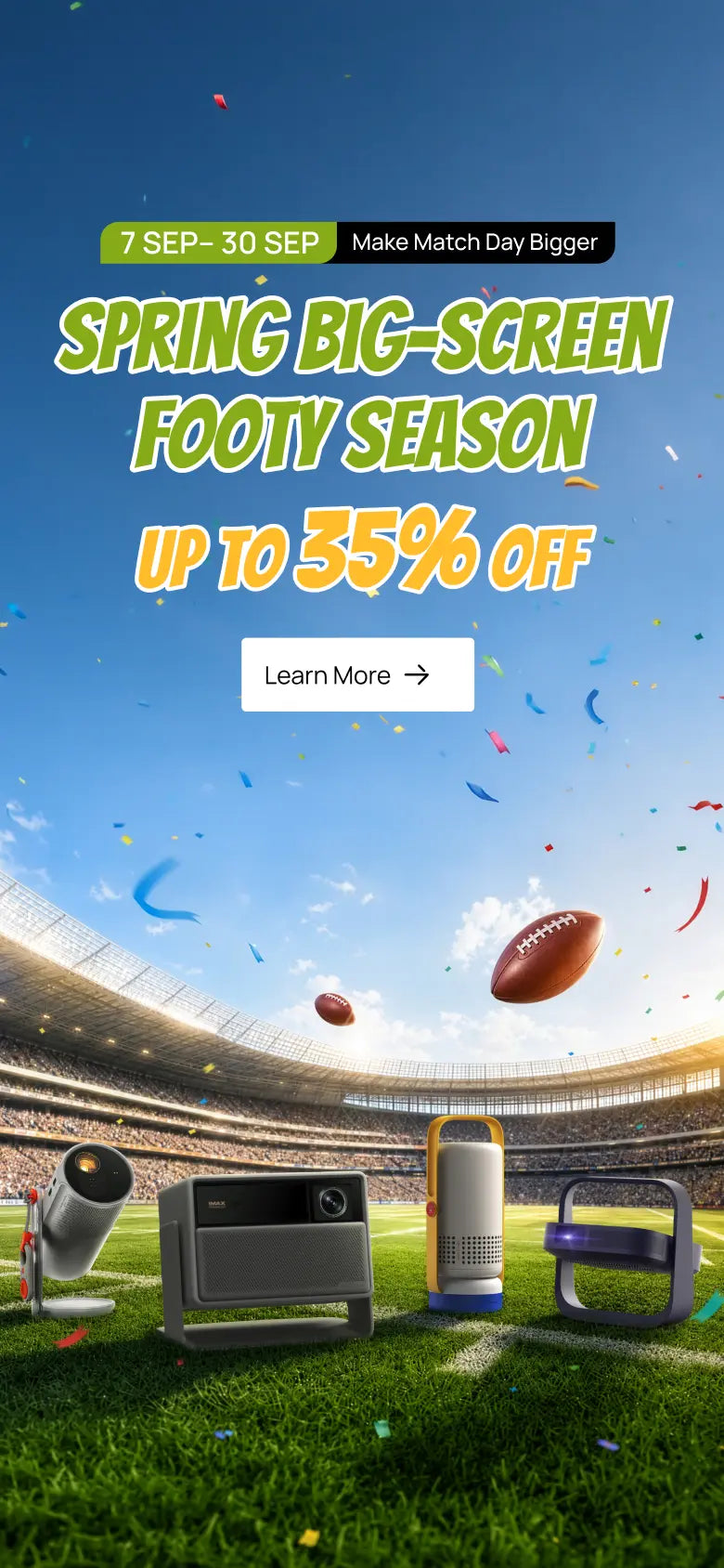 Spring Big-Screen Footy Season