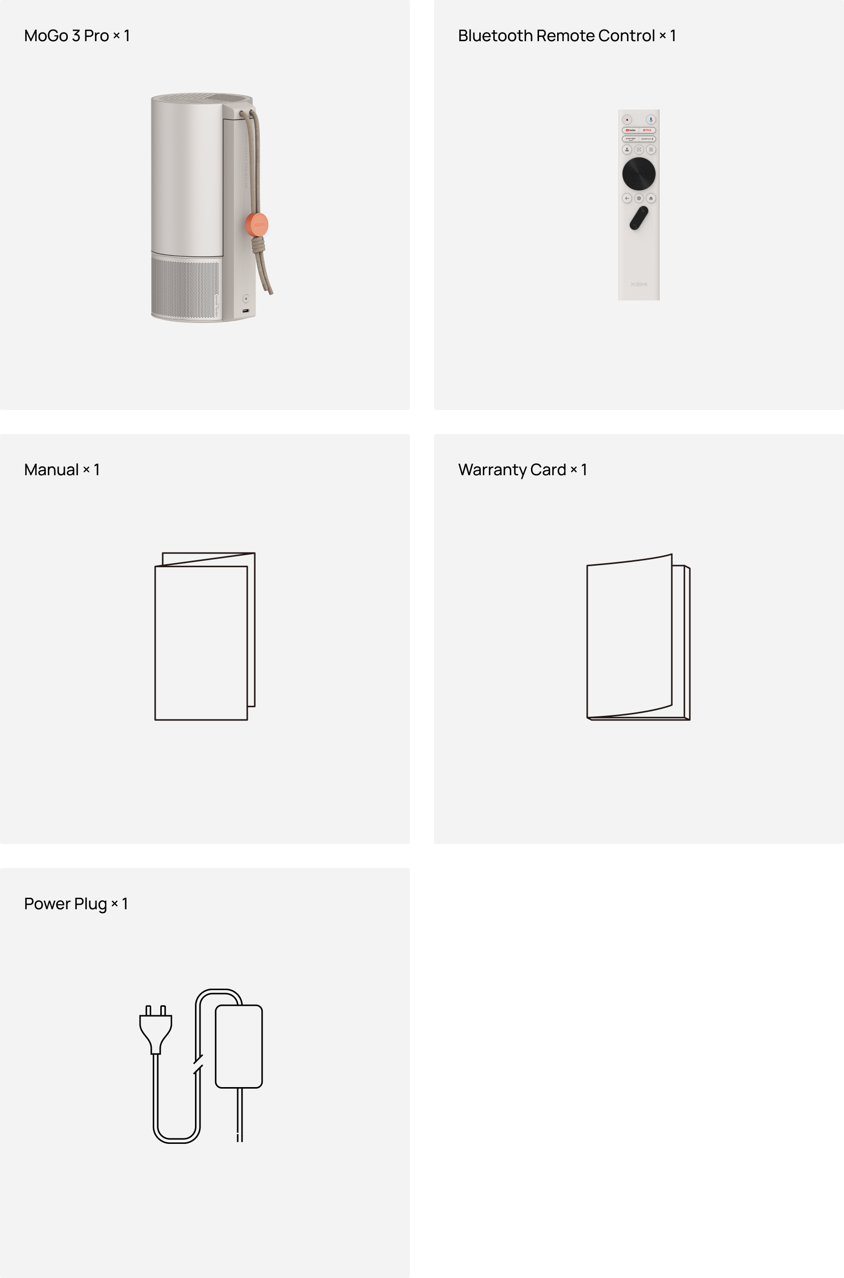MoGo 3 Pro and included accessories