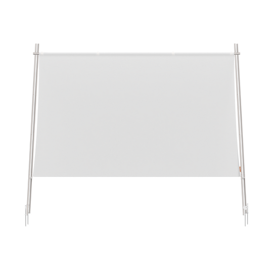 XGIMI 70-inch portable outdoor projection screen with white wrinkle-free fabric and durable aluminum alloy A-frame.