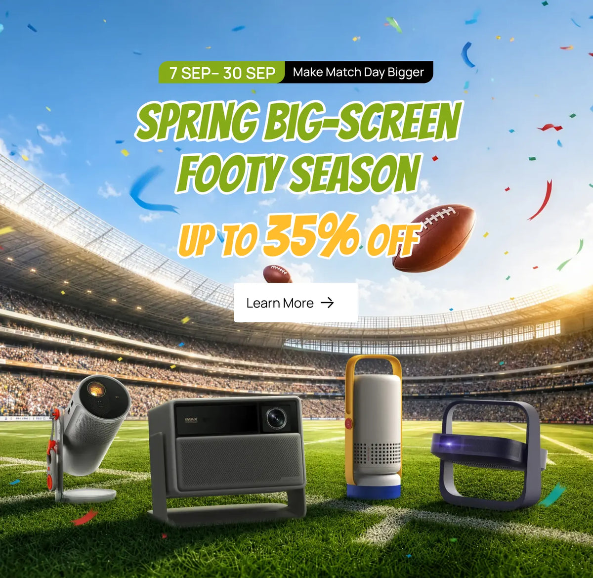 Spring Big-Screen Footy Season