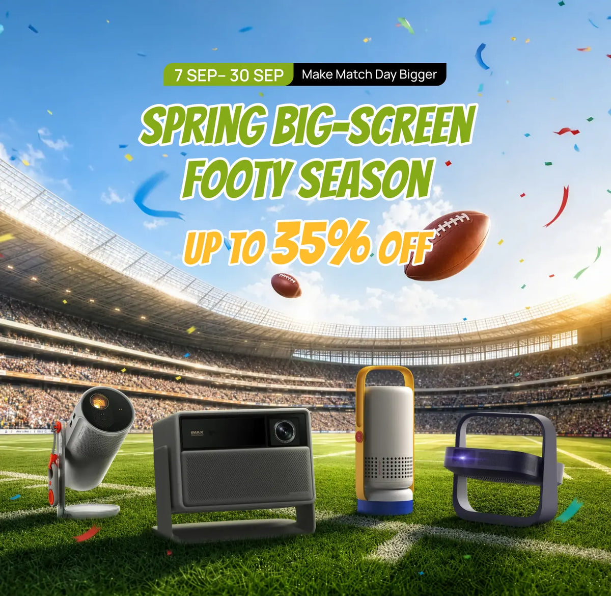 Spring Big-Screen Footy Season